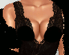 SL Night Gown+Fur Black