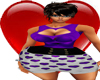 Hearts Dress Purple xxl