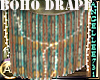 BOHO DRAPE LIGHTED-AQUA