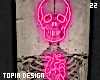 Neon Skeleton Canvas