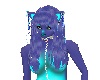 blue kitty furry hair