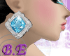 -B.E-Blue diamon earring