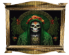 Skull in Green Frame