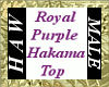 Royal Purple Hakama Top