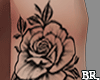 Arm Tatto Skull Flowers