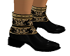 ! Black and gold boots !
