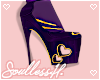 Cupid Purple Gold heels