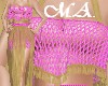 *Pink&Gold Crochet Dress