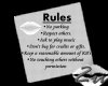 Rules poster