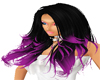 black and purple hair