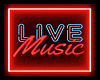 T- Live Music neon