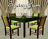 Vintage Table/chairs Grn