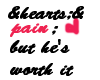 &hearts;&pain Sticker