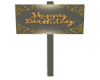 Happy Birthday Sign