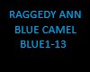 RAGGEDY ANN BLUE CAMEL