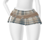 Beige Plaid Skirt