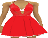 cowl dress red