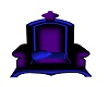purple and blue throne