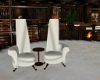 custom white chairs