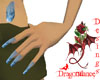 blue flame nails