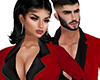 couples red blazer*M
