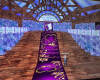 purple/blue wedding barn
