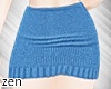 Knitted Skirt Blue