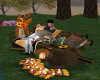 Autumn Bench ith cuddles