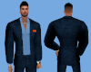 Dark Blue Linen Suit