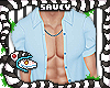 Open Shirt Blue