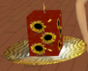 Square Sunflower Candle