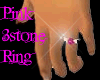 Pink 3stone Ring