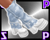 Denim Star Boots/White