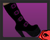 Black & Purple Goth Boot