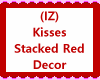 Kisses Stacked Red Deco