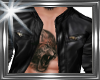 ! open leather jacket