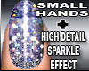 Metal Glitter Nails+Hand