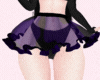 Dark Purple Cow Skirt ~