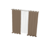beige curtains
