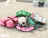 puppy and gifts