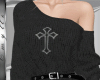 Cross sweater black