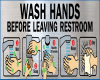 Hands Washing Sign