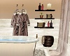 Secluded Bath Robe Shelf