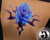 Blue Rose Tribal tat