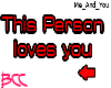 [BCC]This Person Luv You
