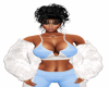 White Fluffy Fur Coat