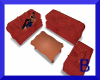 Red Love Couch Set