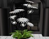 FloorLamp Plant Blk&Whit