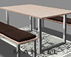 Bench Dining Brown