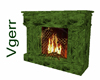 Green Fireplace w/poses